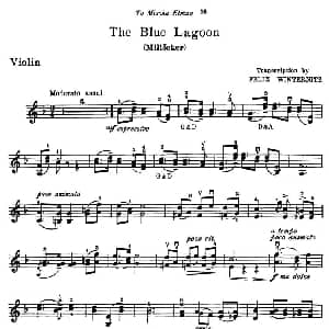 小提琴谱 | THE BLUE LAGOON 克莱斯勒