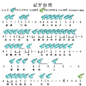 爱是你我 十二孔陶笛谱 刀郎 刀郎