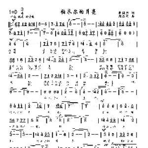 帕米尔的月亮_歌曲简谱_词曲:唐国兴 刘启明