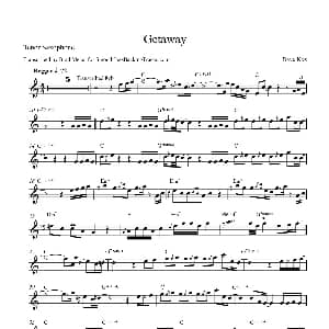 萨克斯谱 | Getaway 次中音萨克斯