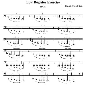 Low Register Exercises 大号练习教材选曲