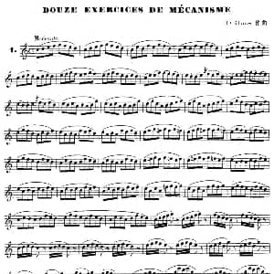萨克斯谱 | H Klose练习曲 douze exercices de mecanisme—1 H Klose