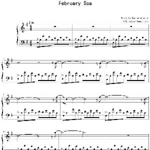 February Sea 钢琴谱 George Winston