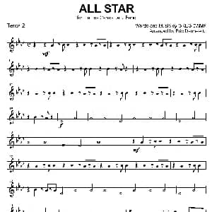 萨克斯谱 | ALL STAR 2支次中音萨克斯分谱