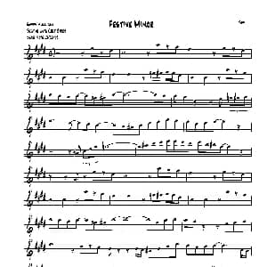 萨克斯谱 | Festive Minor