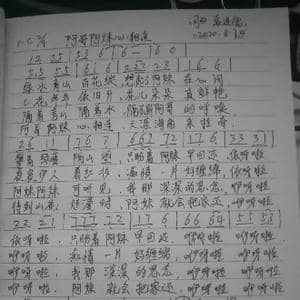 阿哥阿妹心相连_歌谱投稿_词曲:袁进德 袁进德