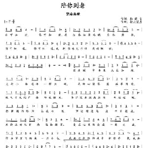 陪你到老_通俗唱法乐谱_词曲:杜晓言 轻云望月