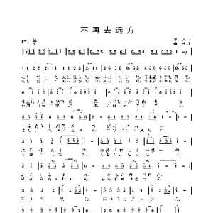 不再去远方_歌曲简谱_词曲:王小虎 姜振