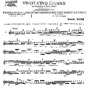 长笛曲谱 | Moyse 25 Studies after Czerny flute 5 25首改编自车尔尼作品的练习曲