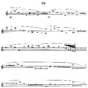 萨克斯谱 | 15首现代派练习曲 10 迪朗哥