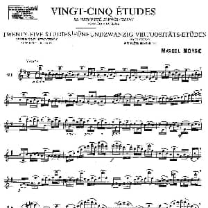 长笛曲谱 | Moyse 25 Studies after Czerny flute 之21 25首改编自车尔尼作品的练习曲 Moyse