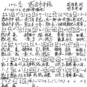 慈母手中线_歌谱投稿_词曲:周祖良 何启安