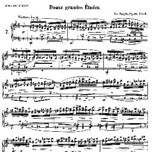 肖邦钢琴练习曲 Op.10之七 钢琴谱 肖邦