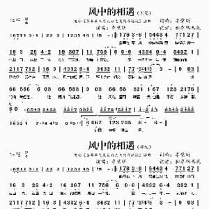 风中的相遇_歌谱投稿_词曲:李紫昕 李紫昕