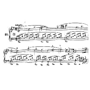 Nocturne No.10 in e Minor 钢琴谱 约翰 菲尔德 John Field