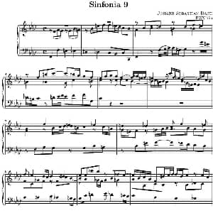 15首巴赫三部创意曲集 钢琴谱 巴赫