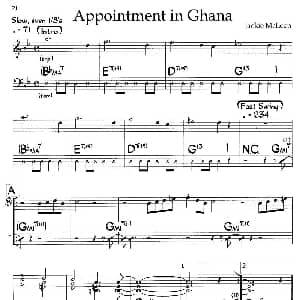 Appointment in Ghana 钢琴谱
