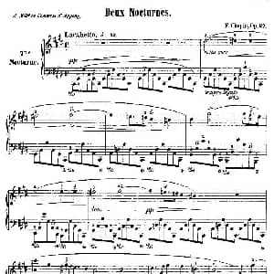 升C大调夜曲Op.27 1 钢琴谱 肖邦