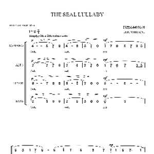 The Seal Lullaby合唱简谱_歌曲简谱