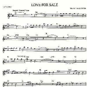 萨克斯谱 | LOVE FOR SALE