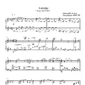 Irurian钢琴版 Euterpe 钢琴谱_歌曲简谱_词曲: EGOIST