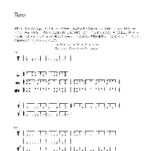 Toro 非洲手鼓谱