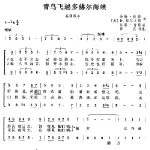青鸟飞越多佛尔海峡 美国 _外国歌谱_词曲: 薛范 译配