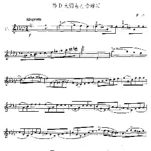 萨克斯谱 | 萨克斯练习曲合集 5—14 降D大调与打音练习 费林