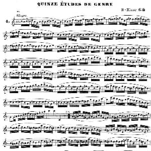 萨克斯谱 | H Klose练习曲 Quinze etudes de genre—4 5 H Klose