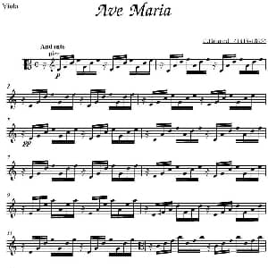 Ave Maria 中提琴分谱 C.Gounod
