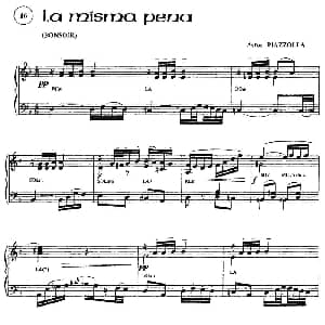 手风琴谱 | Piazzolla合集 16 La Misma Pena 皮亚佐拉