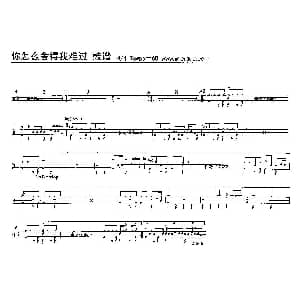 你怎么舍得我难过 架子鼓谱