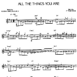 ALL THE THINGS YOU ARE 吉他谱