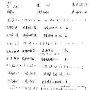 暖心_歌谱投稿_词曲:陈道斌 连向先