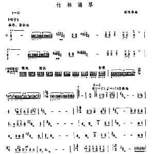 扬琴谱 | 竹林涌翠 项祖华