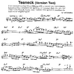 萨克斯谱 | Teaneck Version Two