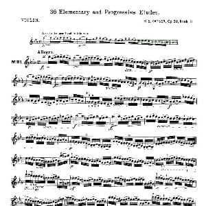 小提琴谱 | 开塞 KAYSER 36首小提琴练习曲之21