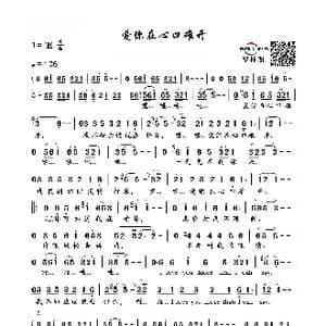 爱你在心口难开_歌谱投稿_词曲:依风 Jerry Allison