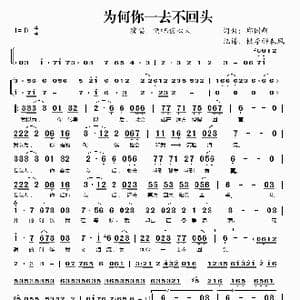 为何你一去不回头_歌谱投稿_词曲:邱国新 邱国新