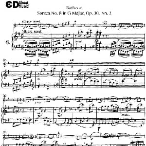 小提琴谱 | Violin Sonata No.8 in G Major Op.30 No.3 小提琴 钢琴伴奏