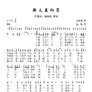 新夫妻相骂_歌曲简谱_词曲:李隽青 姚敏