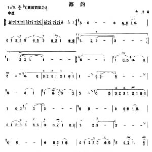 笛子谱 | 海韵
