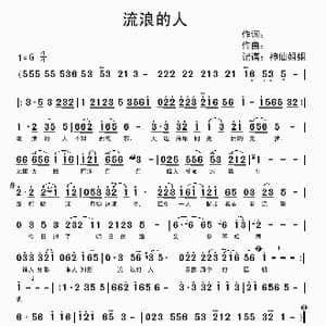 流浪的人_歌谱投稿