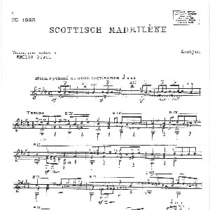 Scottisch Madrilene. Anonyme. Transcription Emilio Pujol 吉他谱