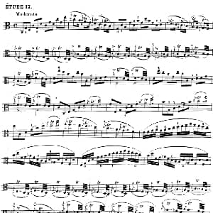 克莱采尔 中提琴练习曲40首 ETUDE 17 19