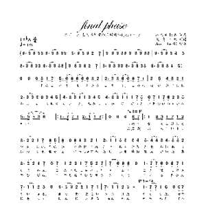 日 final phase_歌曲简谱_词曲:八木沼 悟志 八木沼 悟志