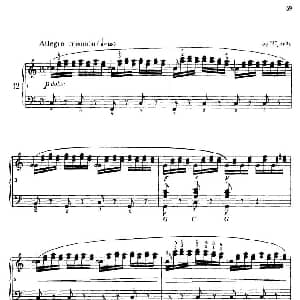 电子琴谱 | 车尔尼手风琴练习曲集 第Ⅳ册 第12首