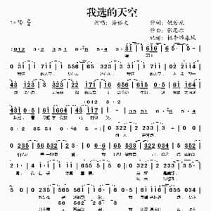我选的天空_歌谱投稿_词曲:姚若龙 张思尔