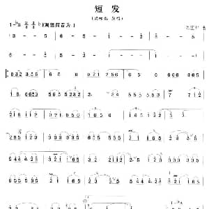 笛子谱 | 短发 陈国华