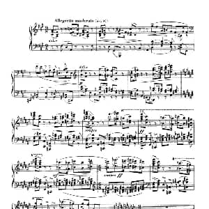 福雷13首船歌 Barcarolle No 5 in F sharp min, Op 66 钢琴谱 加布里埃尔 福雷